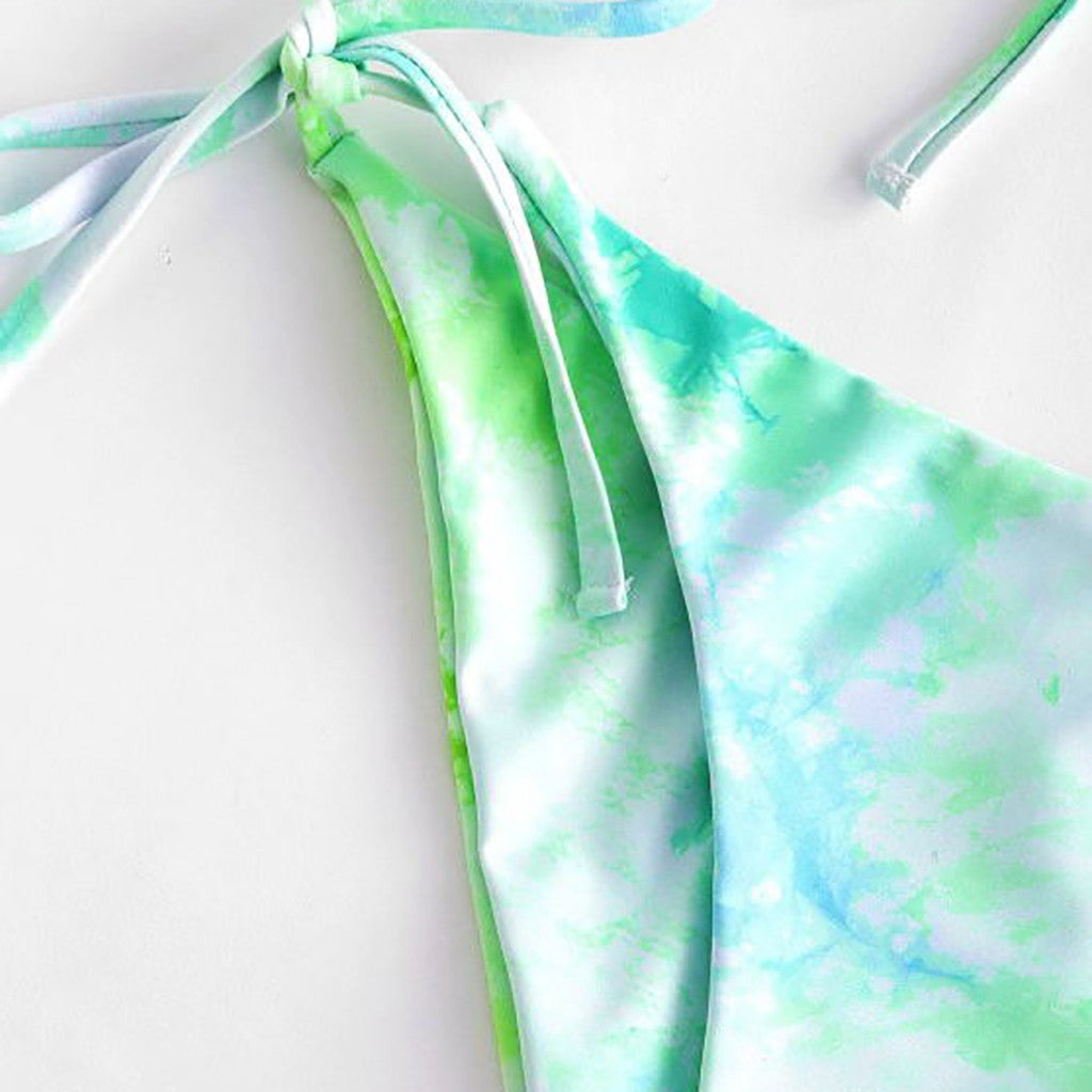 Tie Dye Bikini Three-Piece Set