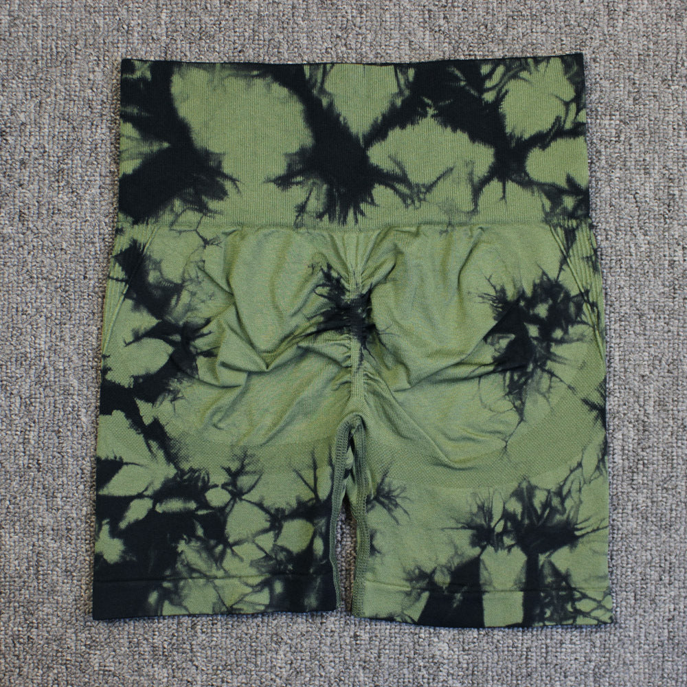 Tie-dye High Waisted Biker Shorts