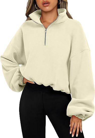 Quarter Zip Pullover Sweatshirt