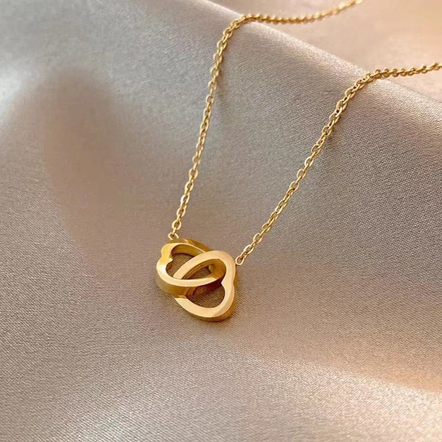 Double Heart Necklace