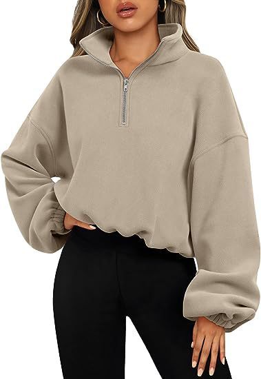 Quarter Zip Pullover Sweatshirt
