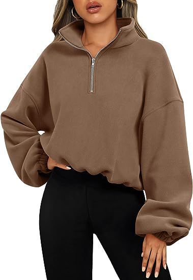 Quarter Zip Pullover Sweatshirt