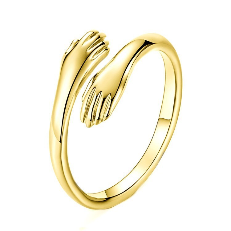 Love Hand Hug Adjustable Ring