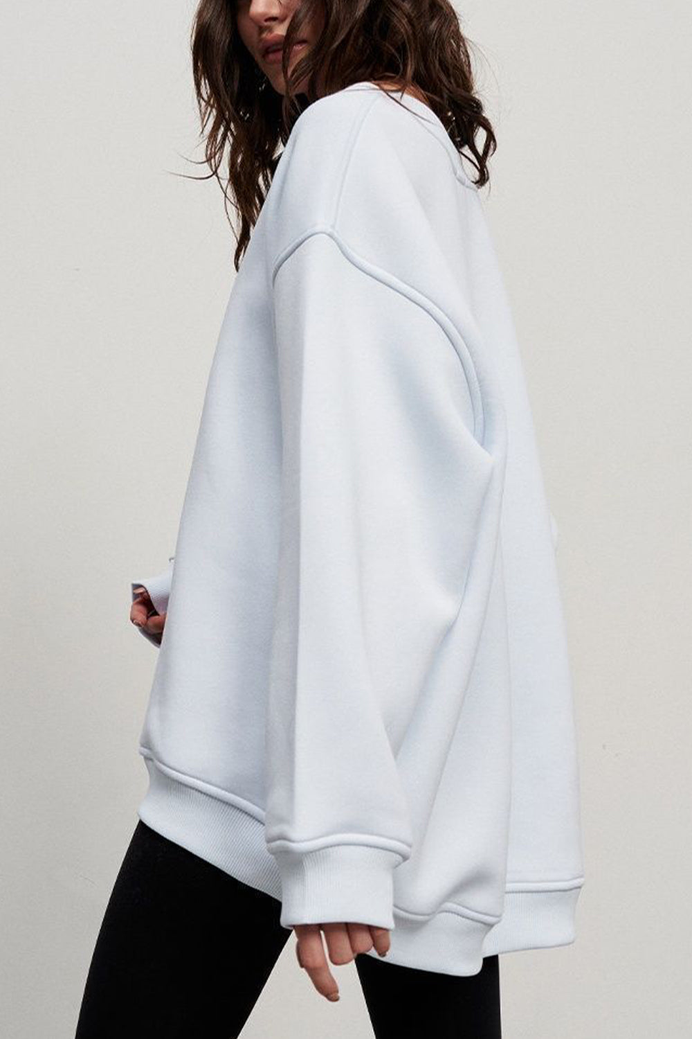 Oversized Round Neck Sweatshirt