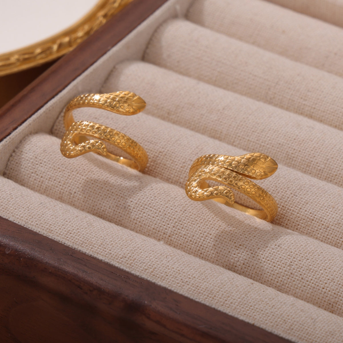 Gold Snake Slither Ring