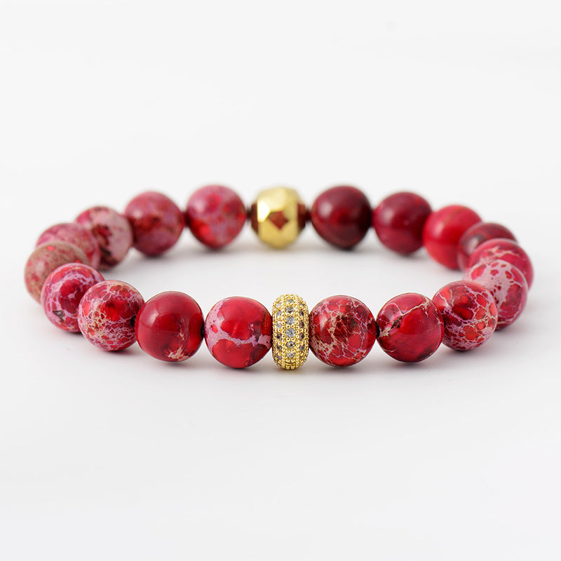 Natural Crystal Beaded Bracelet
