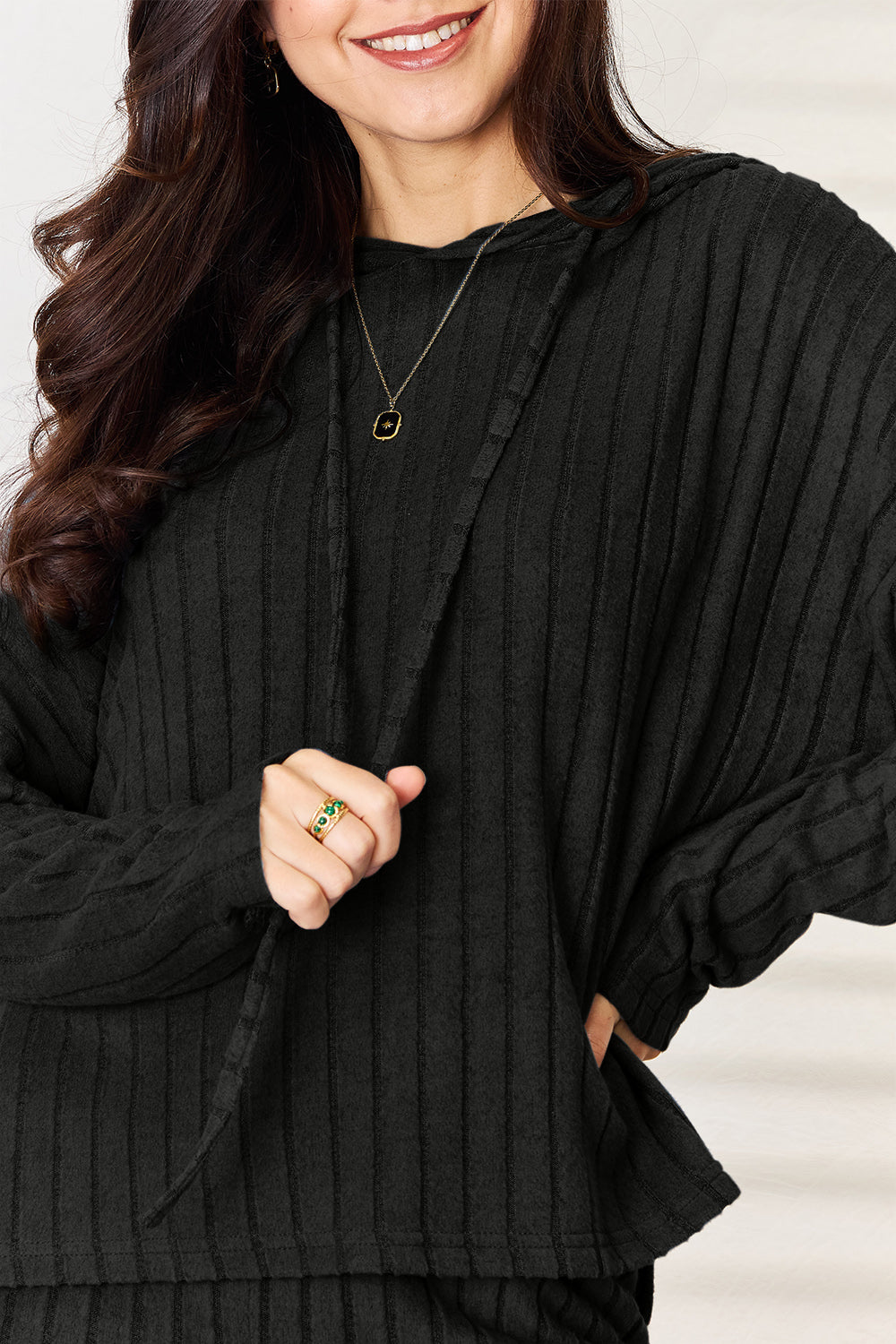 Ribbed Two-Piece Pajama Set