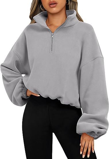 Quarter Zip Pullover Sweatshirt