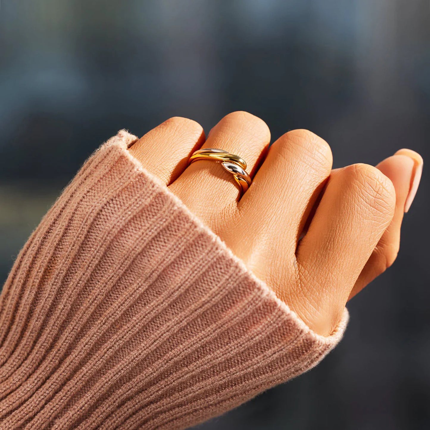 Twisted Adjustable Statement Ring