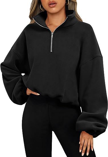 Quarter Zip Pullover Sweatshirt