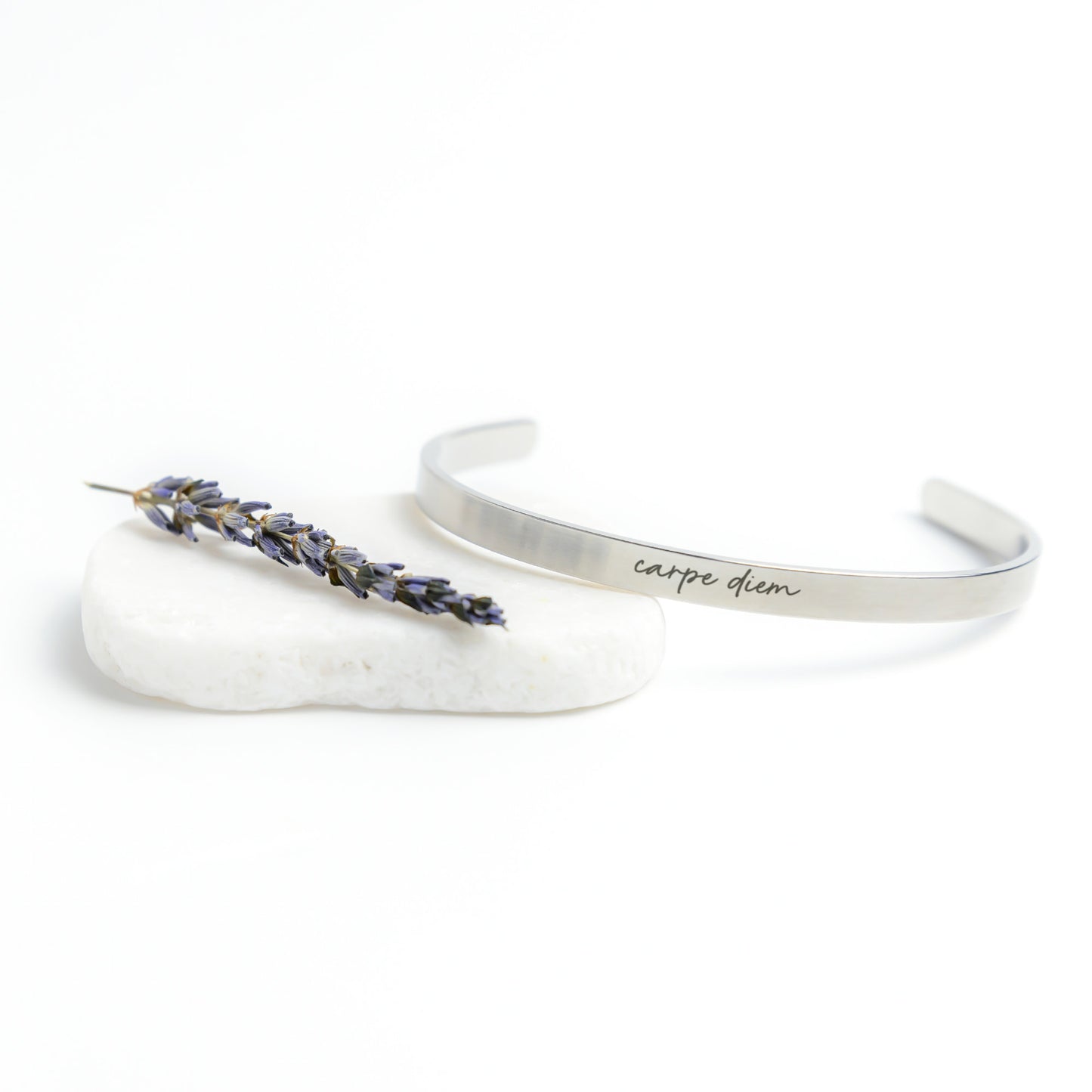 Carpe Diem Bracelet: Seize The Day Cursive