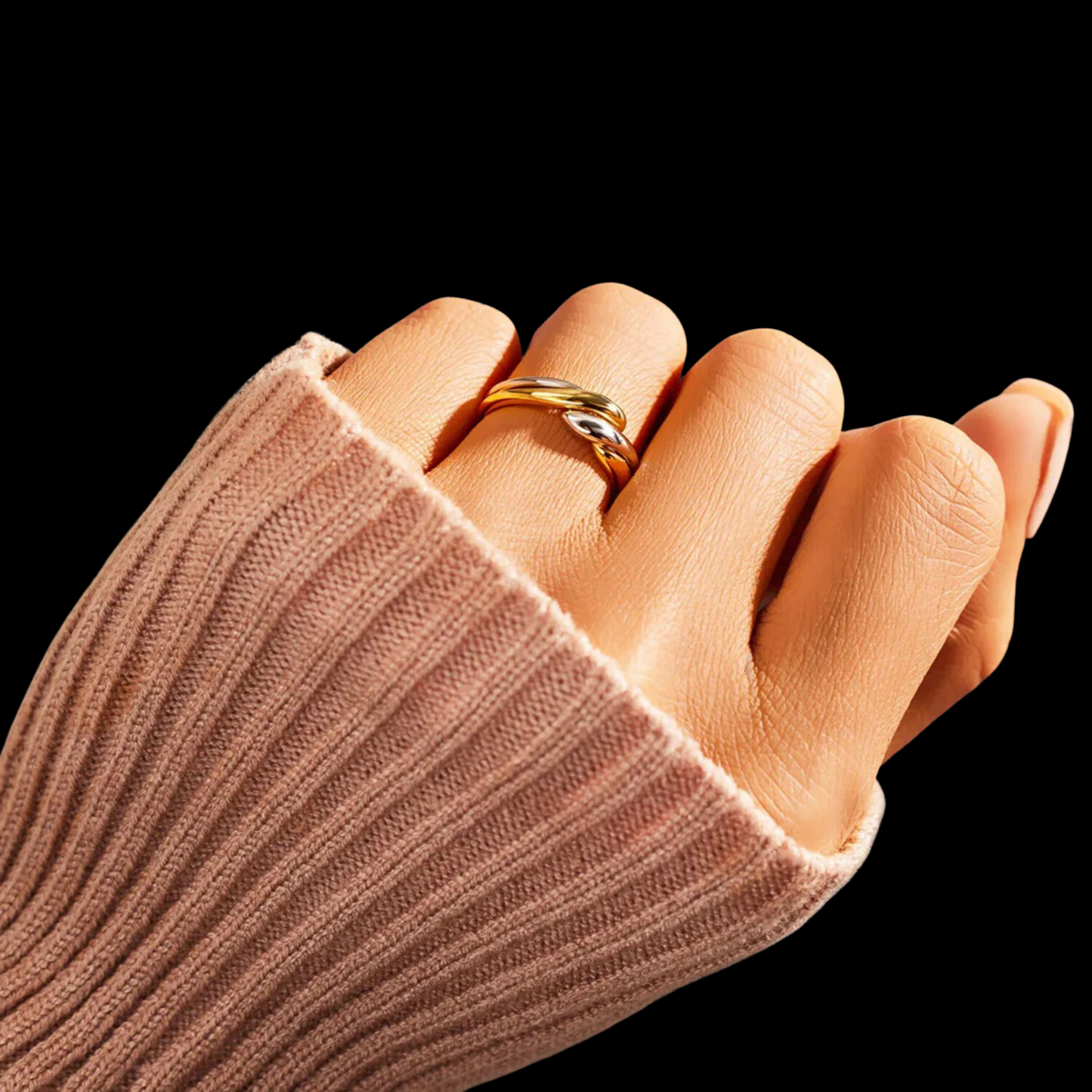 Twisted Adjustable Statement Ring