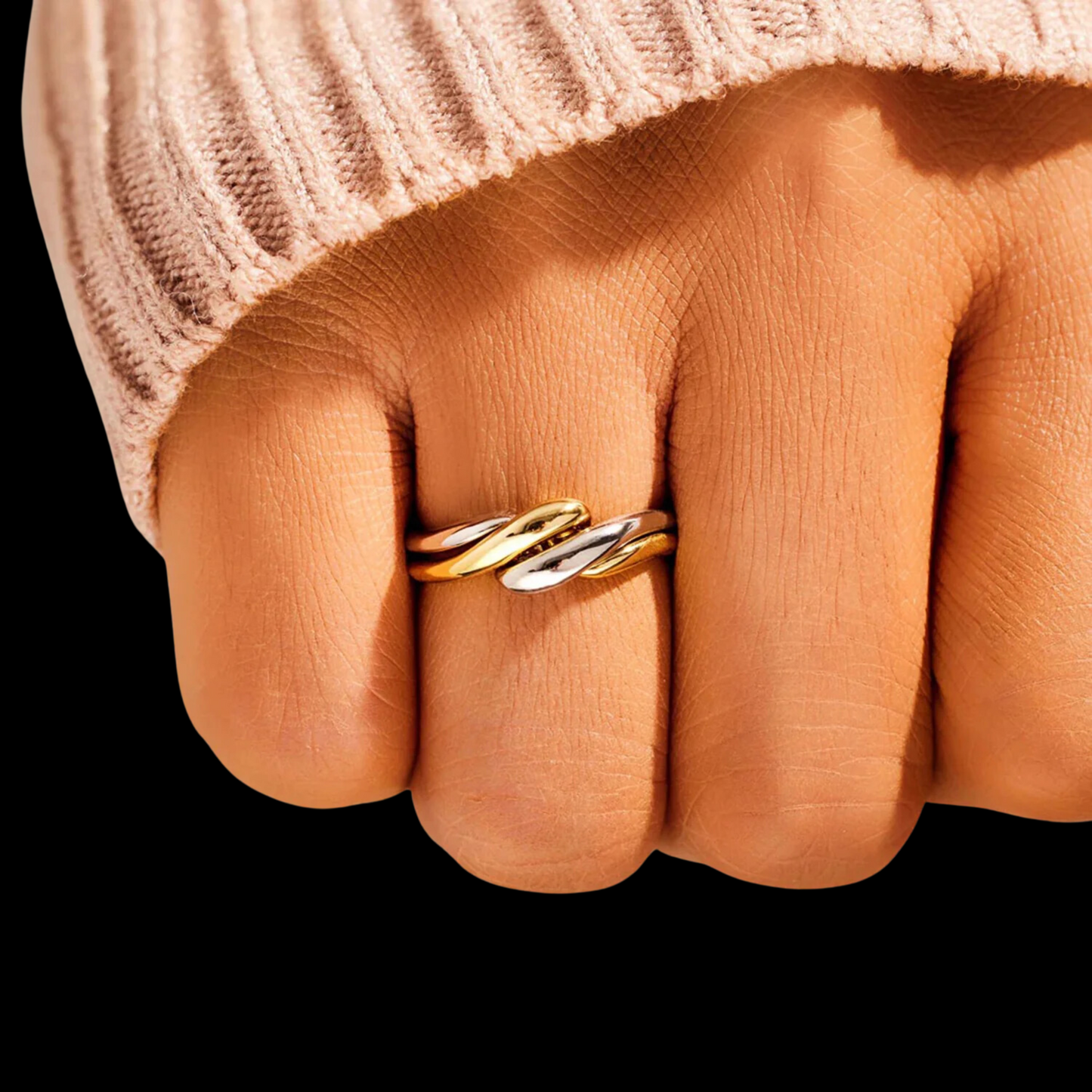 Twisted Adjustable Statement Ring