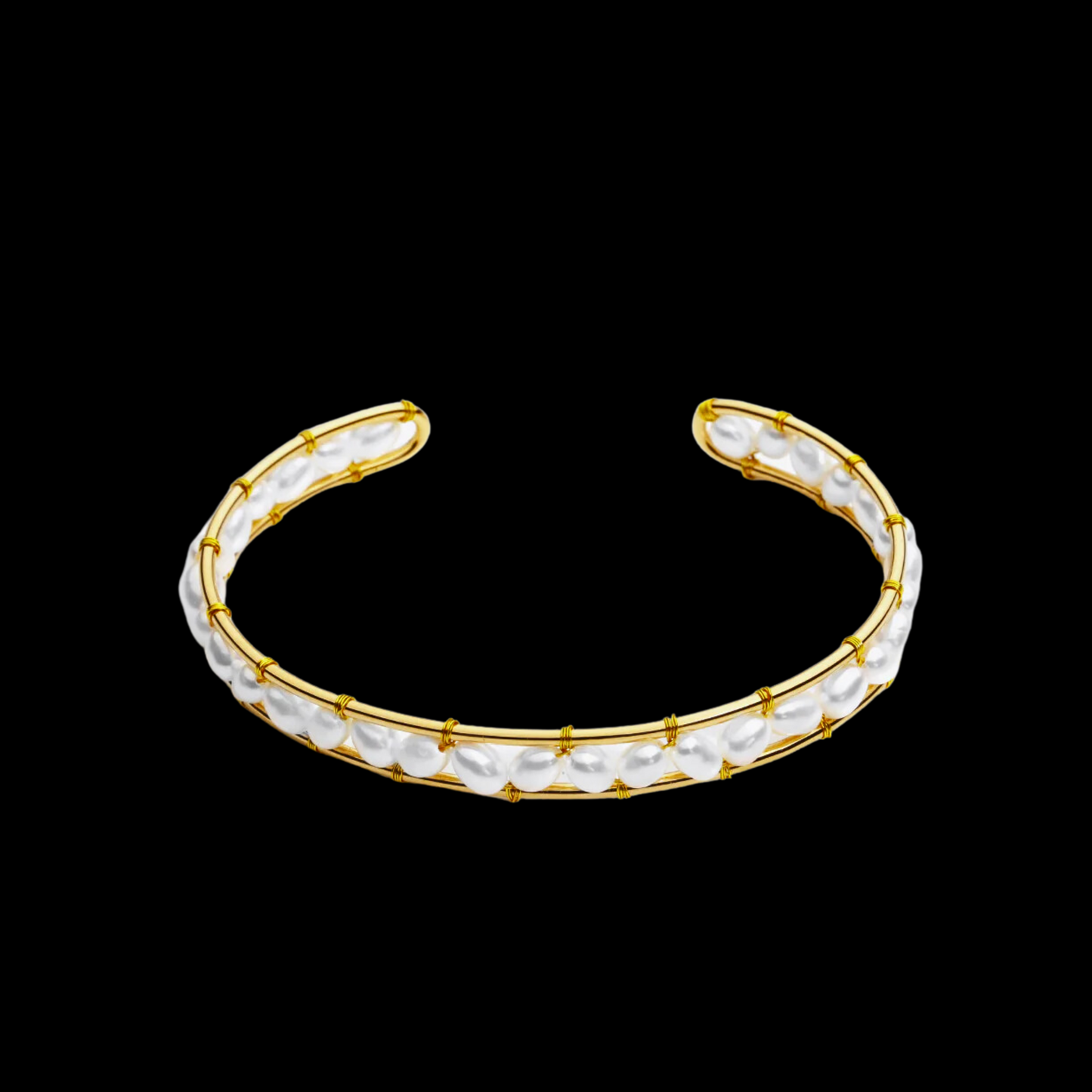 Freshwater Pearl Bangle Bracelet