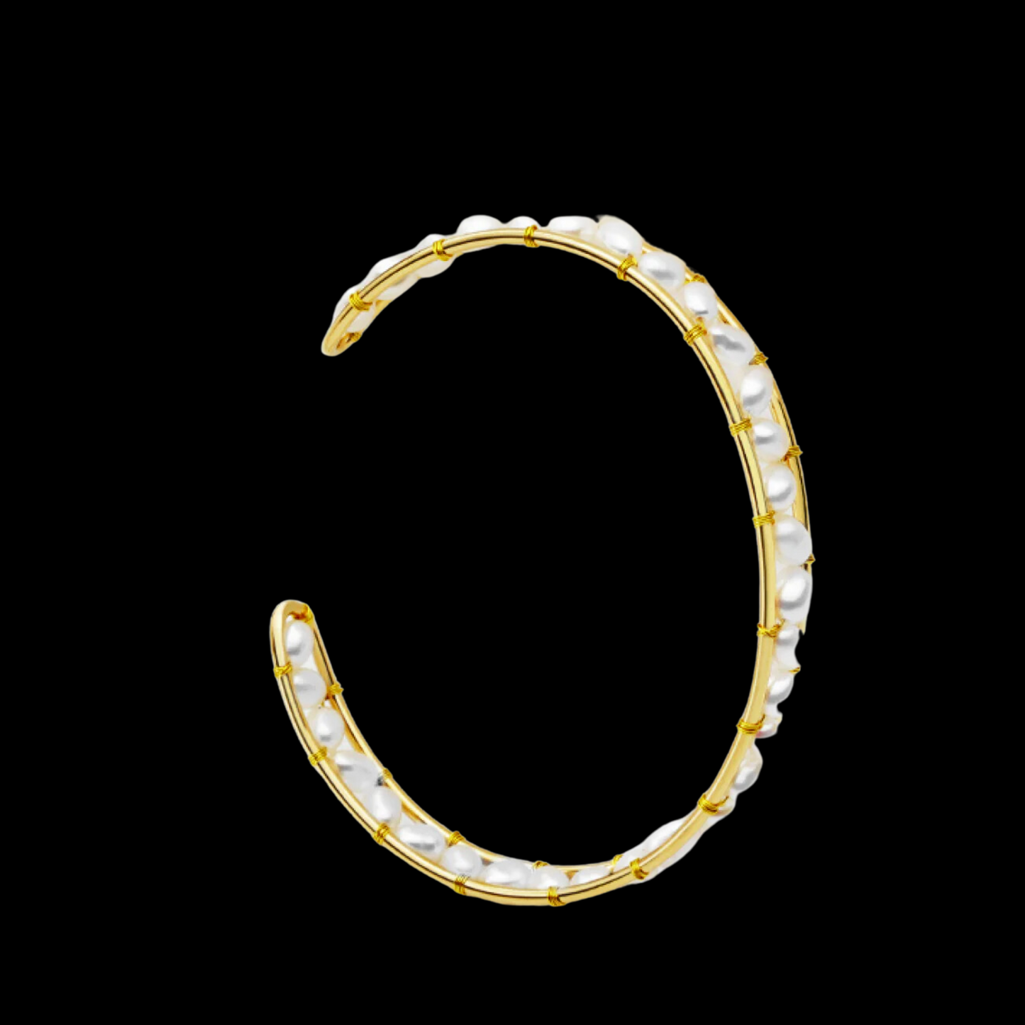 Freshwater Pearl Bangle Bracelet