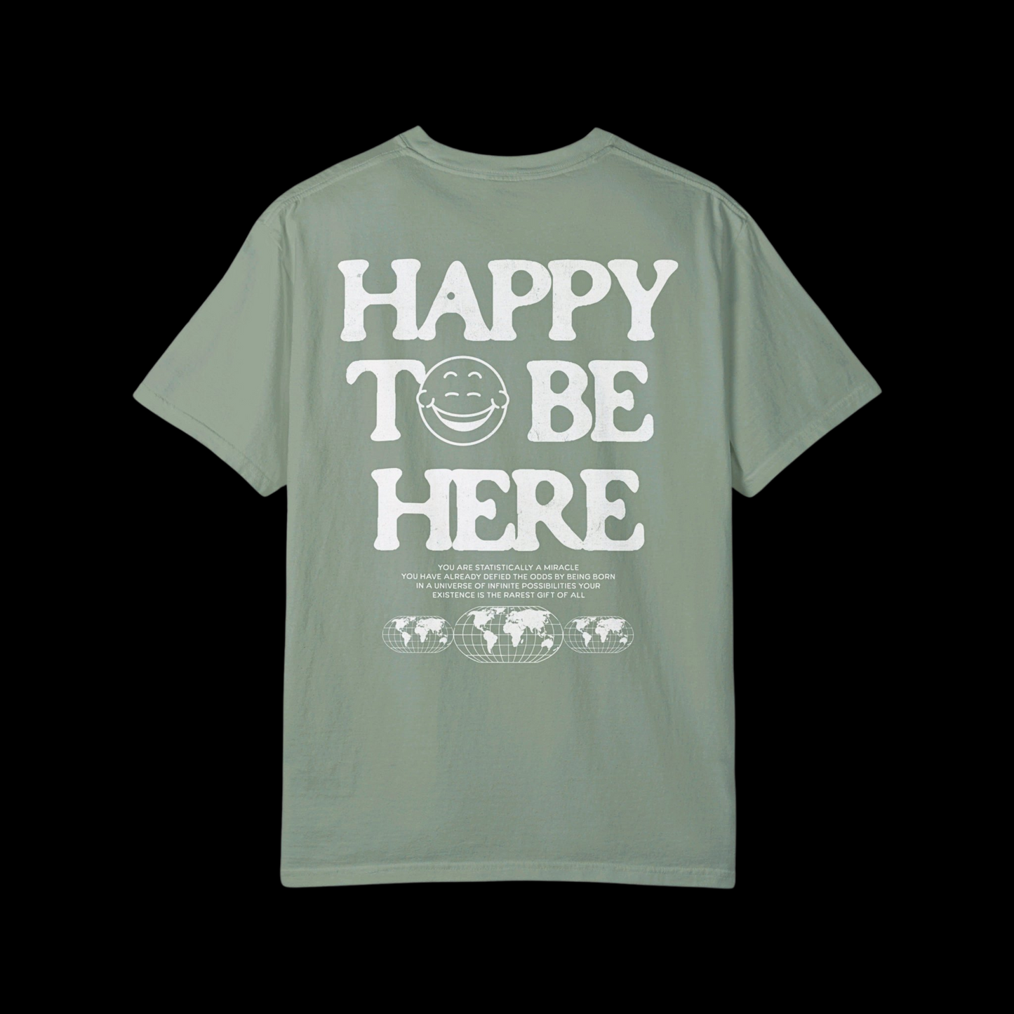 Happy To Be Here Distressed Tee