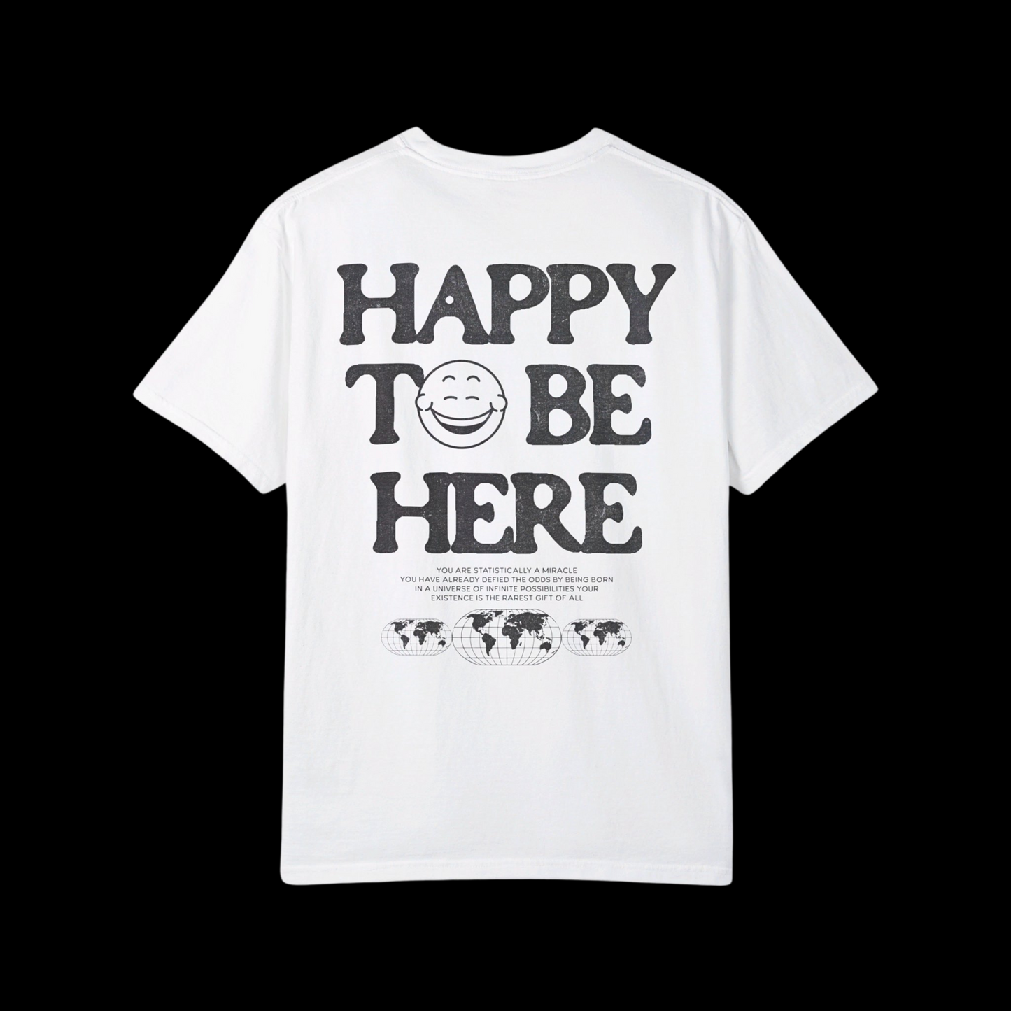 Happy To Be Here Distressed Tee