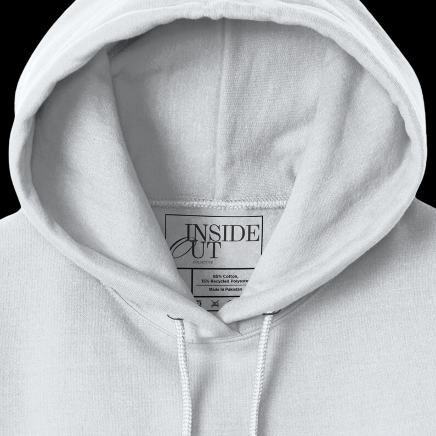 Less Talk More Action Light Cropped Hoodie