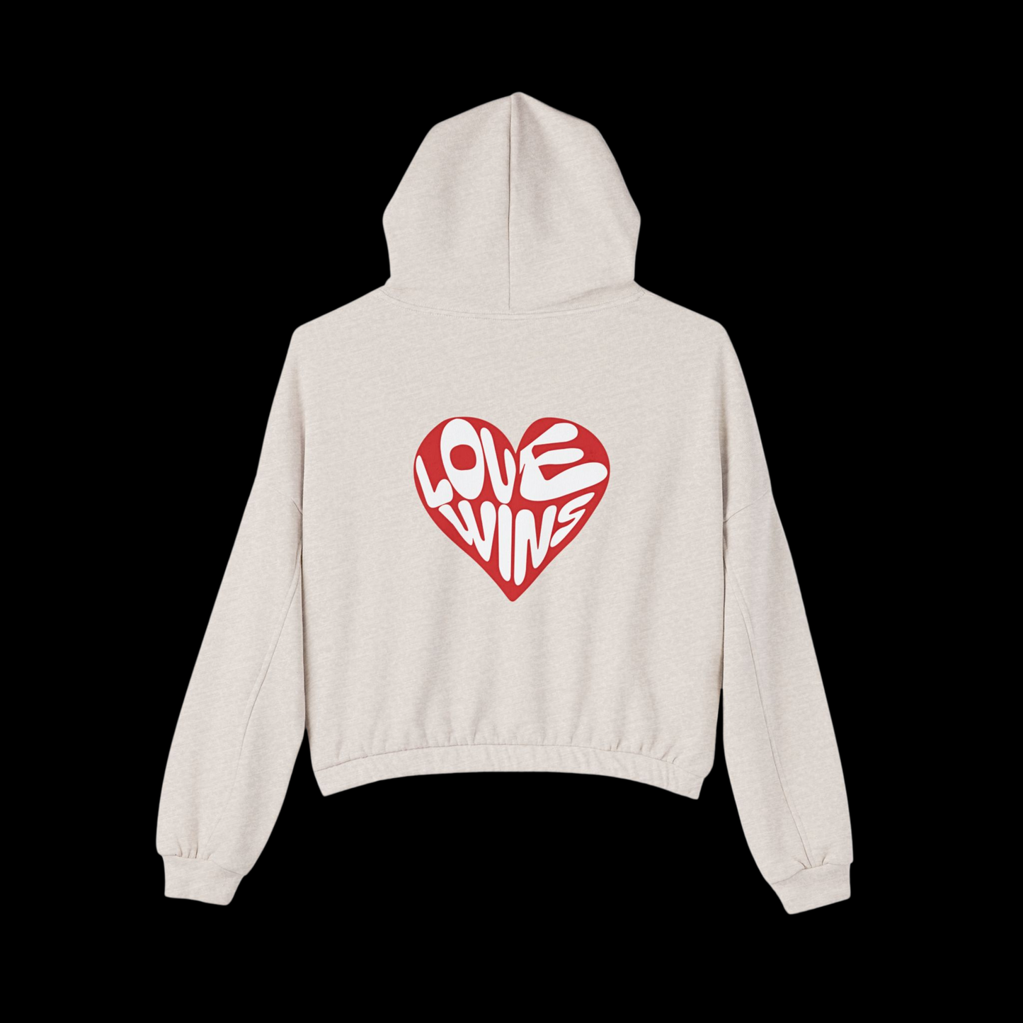 Love Wins Cinched Hoodie