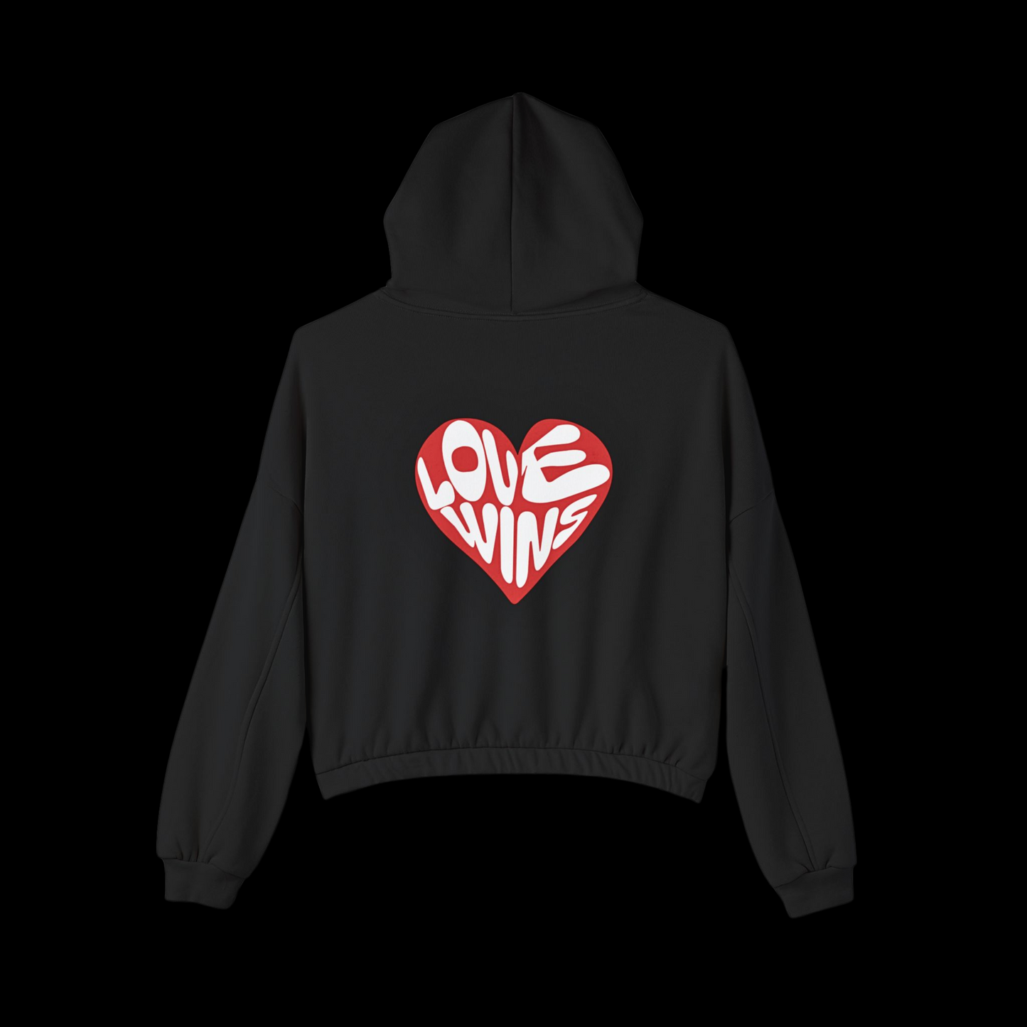 Love Wins Cinched Hoodie