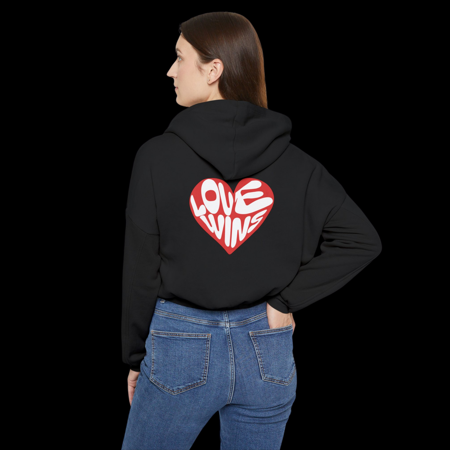 Love Wins Cinched Hoodie
