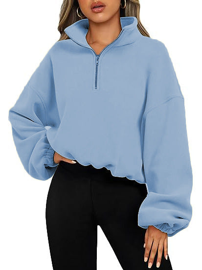 Quarter Zip Pullover Sweatshirt