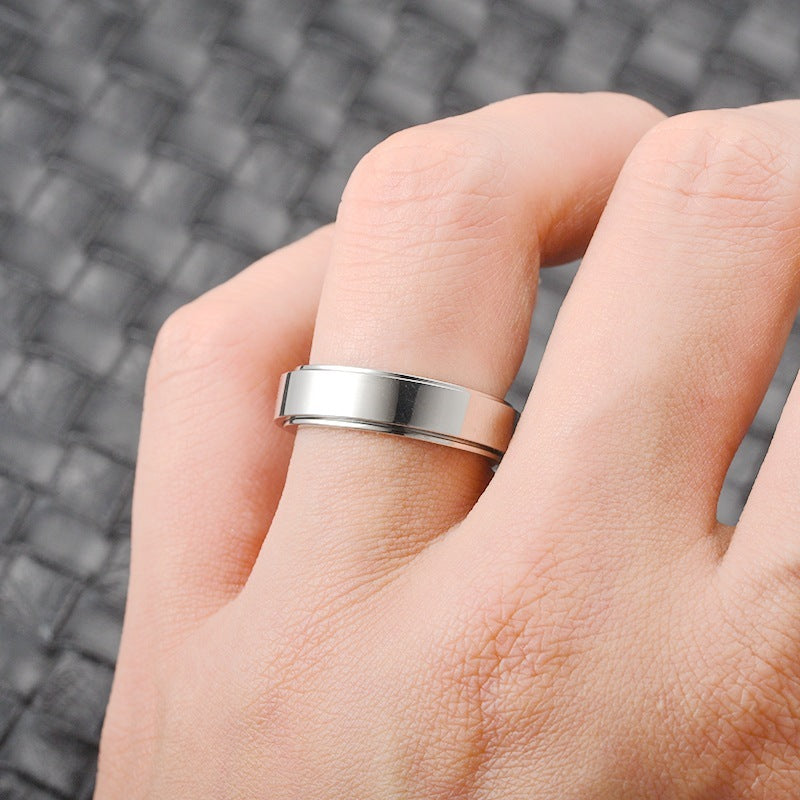 Moon Phase Fidget Spinner Ring