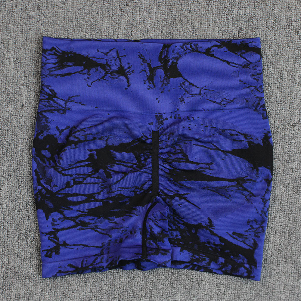 Tie-dye High Waisted Biker Shorts