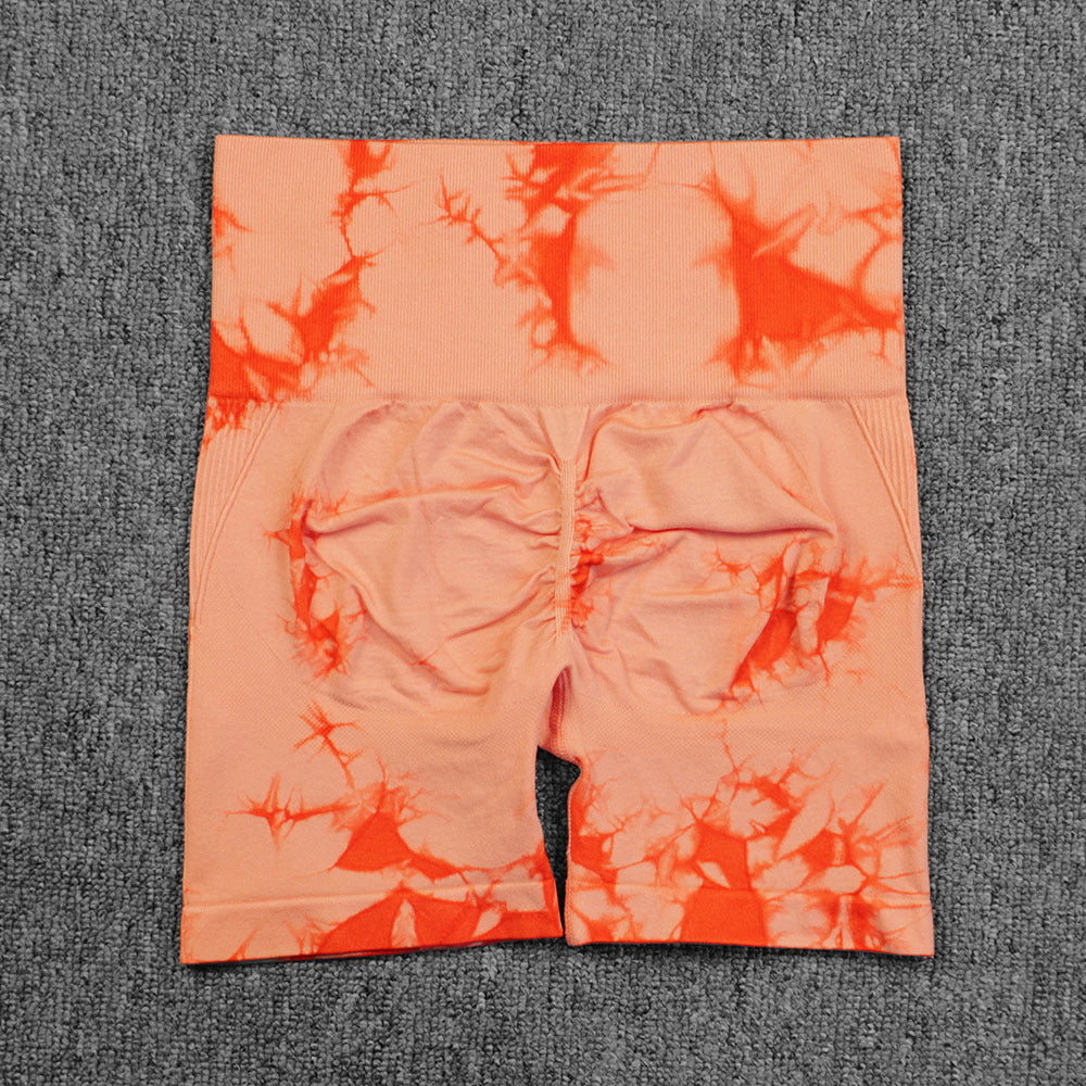 Tie-dye High Waisted Biker Shorts