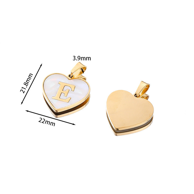 Initial Necklace Heart-Shaped