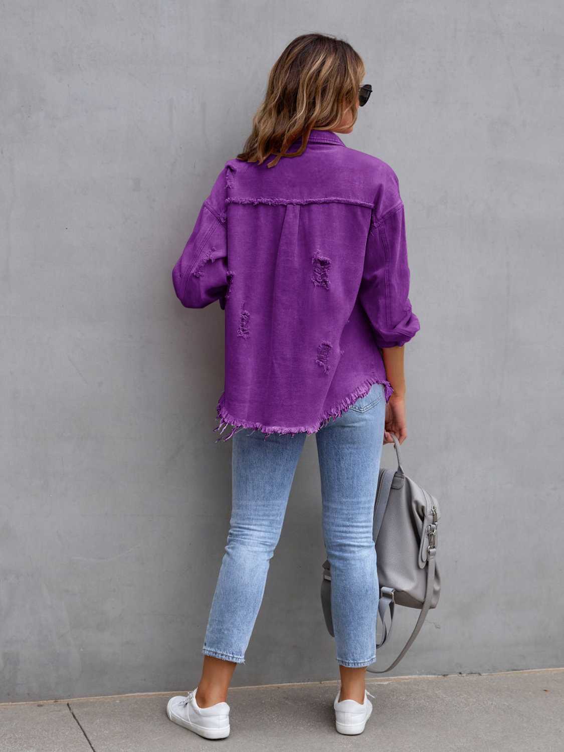Distressed Denim Jacket