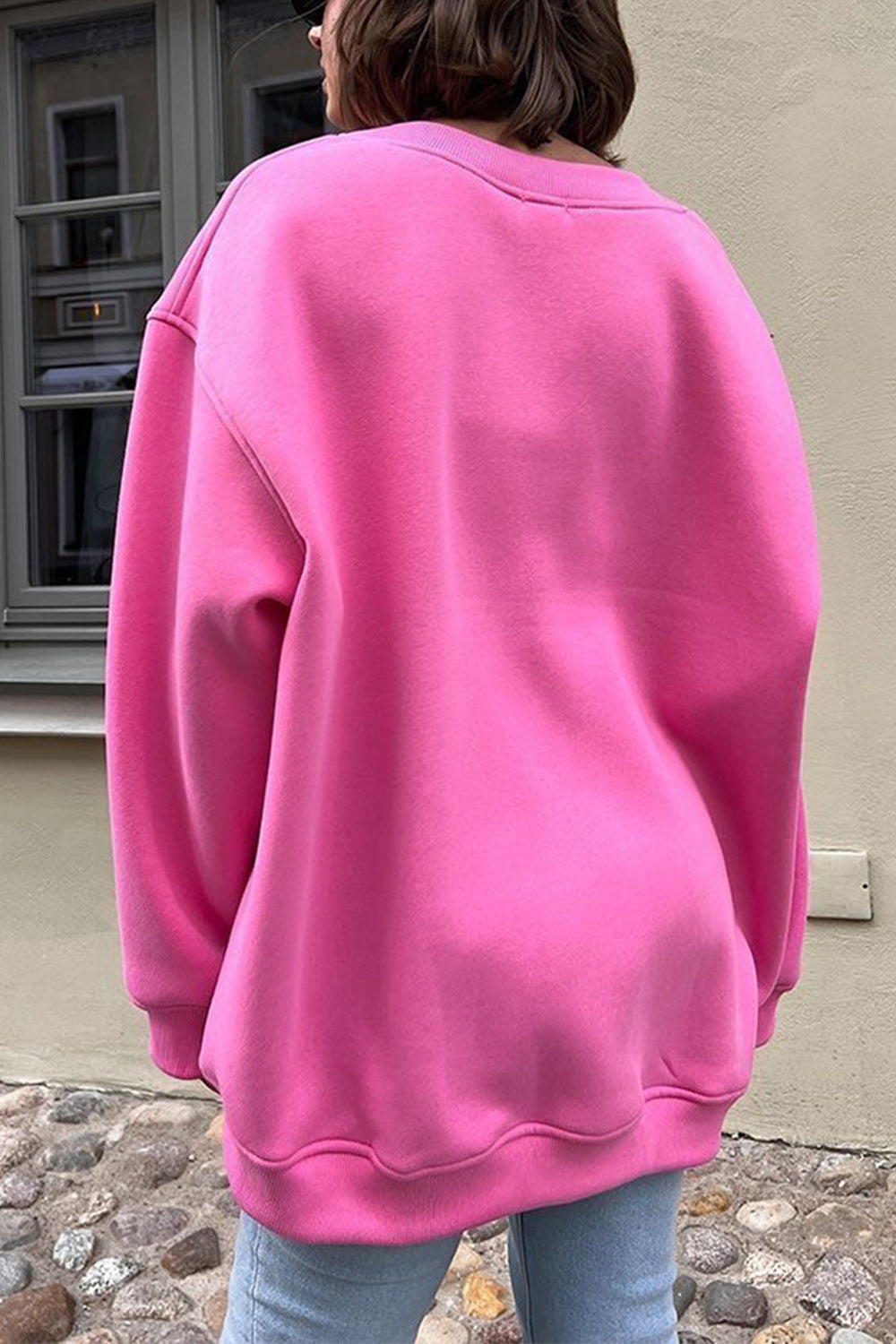 Oversized Round Neck Sweatshirt