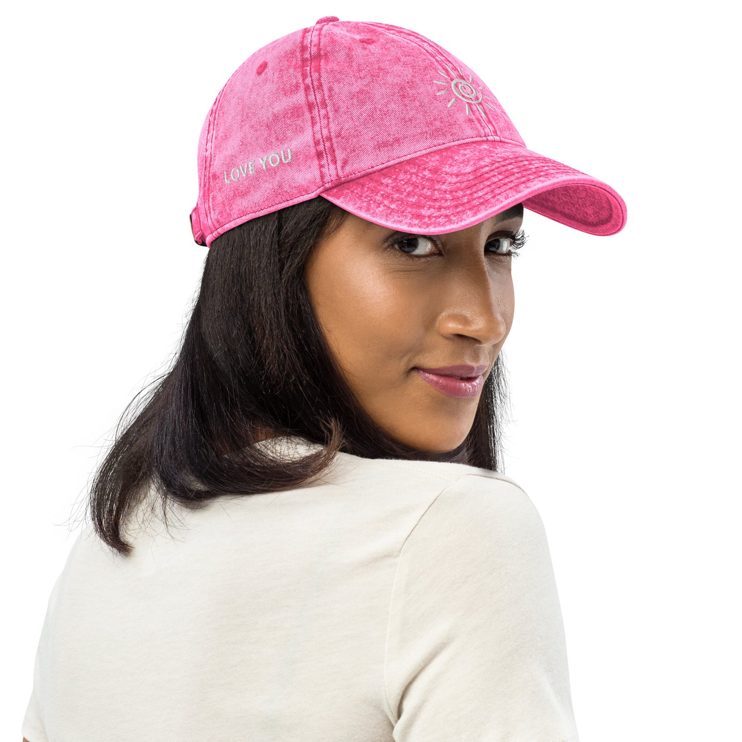 Love You To The Sun & Back Embroidered Vintage Cap