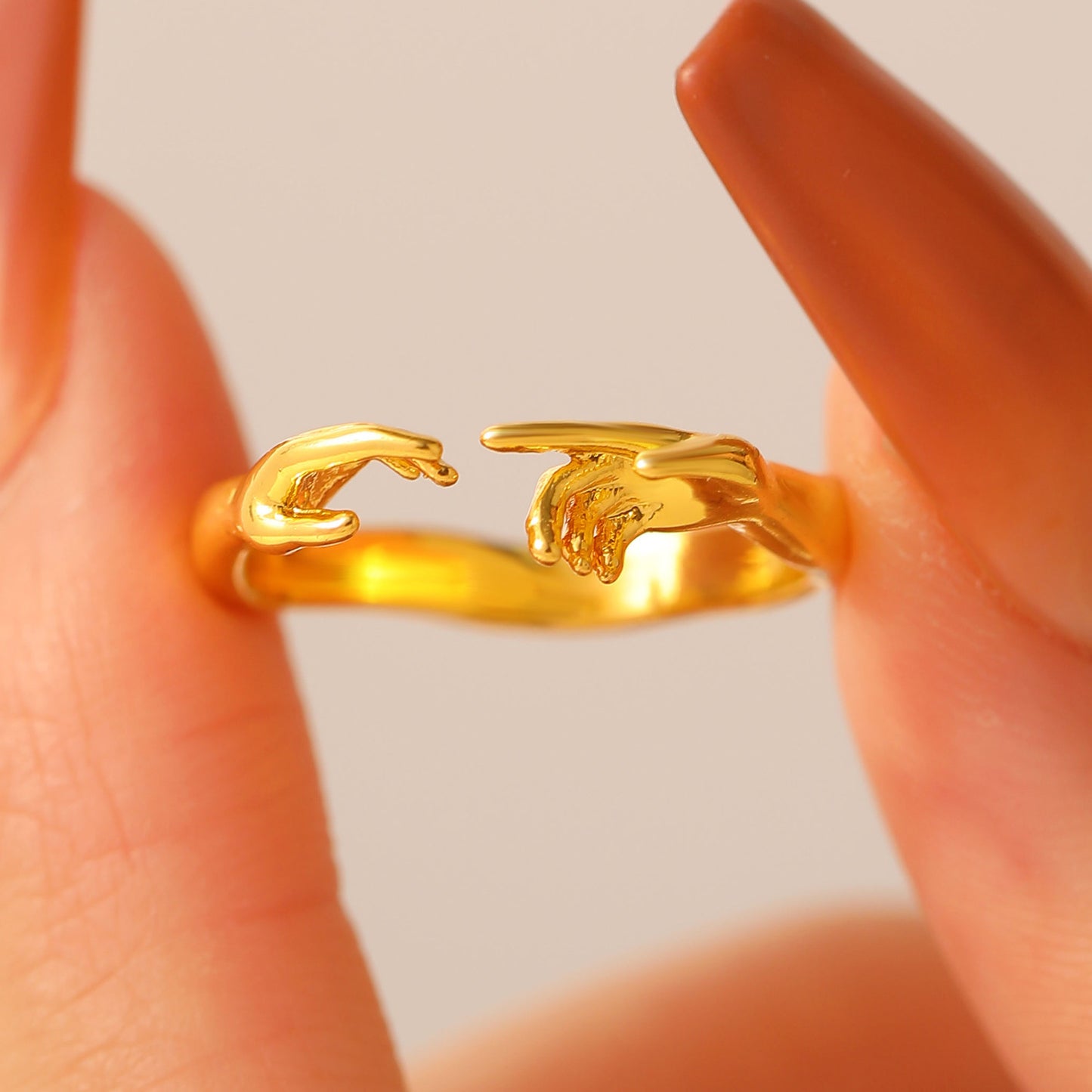 The Creation Of Adam Hands Ring