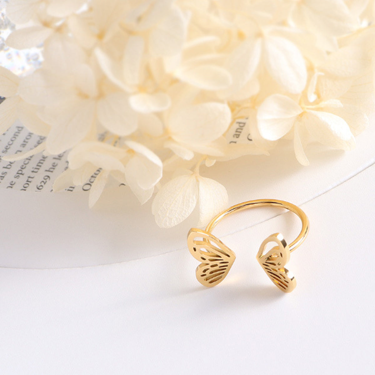 Adjustable Butterfly Ring