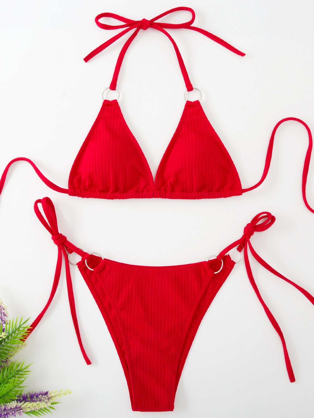 Ring Ribbed Bikini