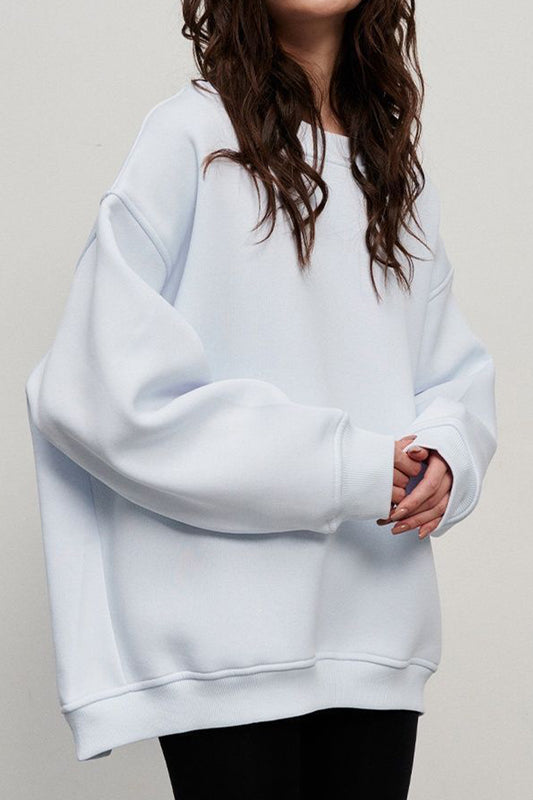 Oversized Round Neck Sweatshirt