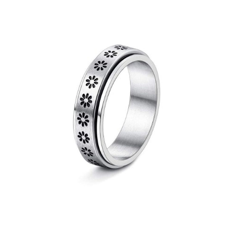 Moon Phase Fidget Spinner Ring