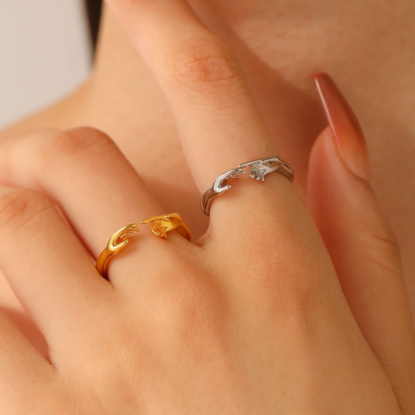The Creation Of Adam Hands Ring