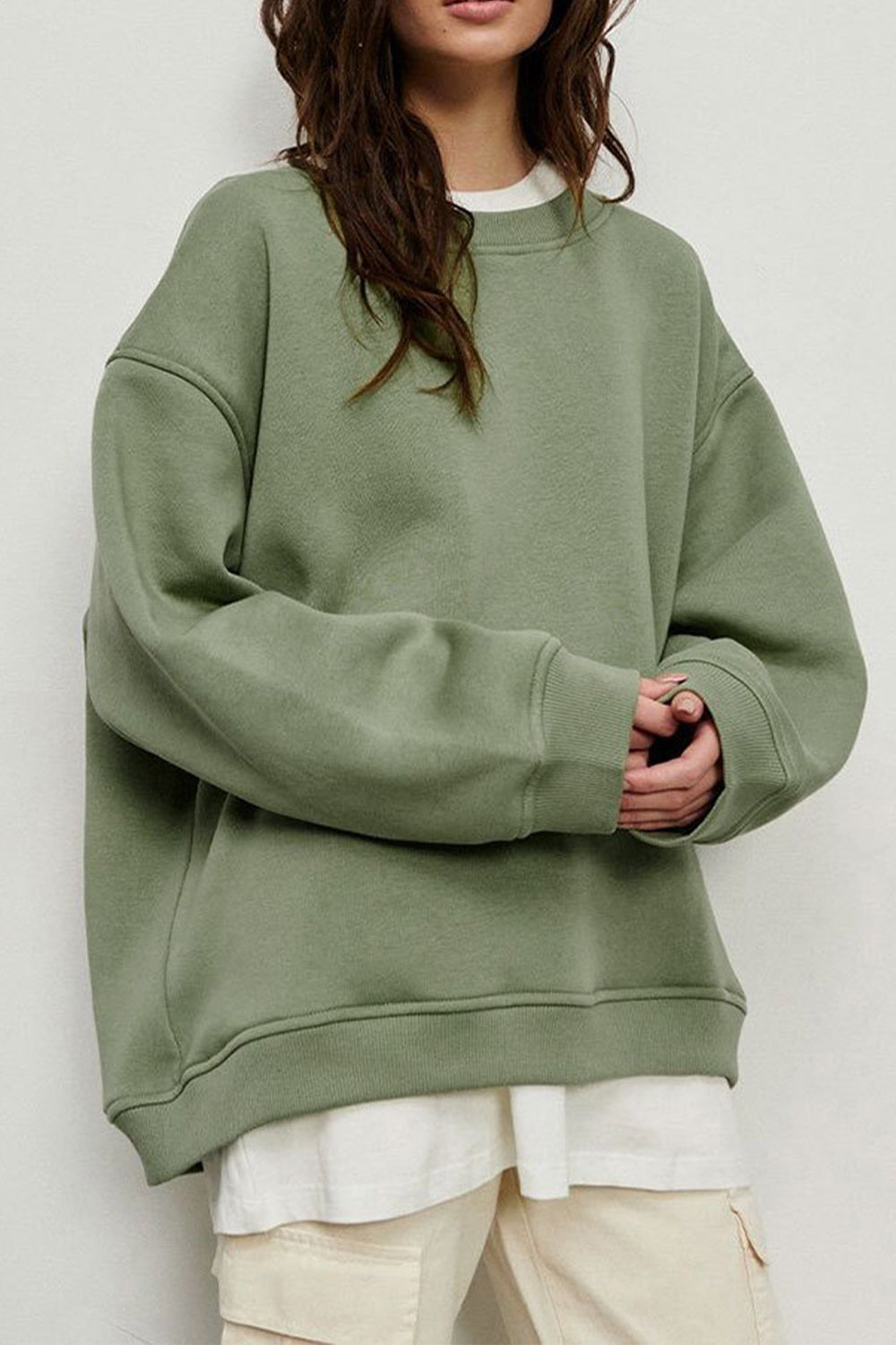 Oversized Round Neck Sweatshirt