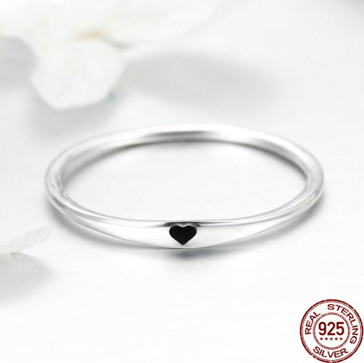 Dainty Silver Heart Ring