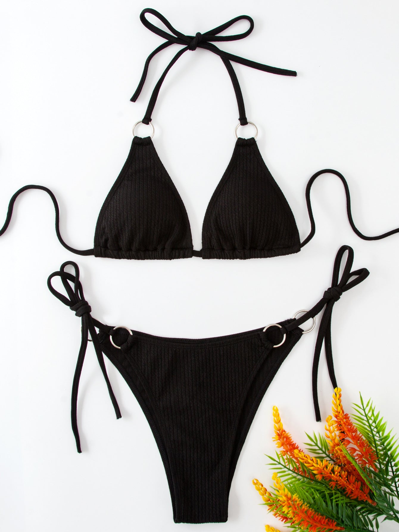 Ring Ribbed Bikini