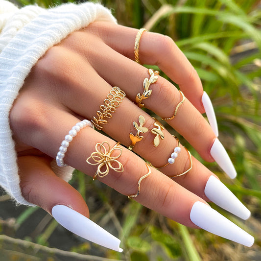 The Floral Ring Set