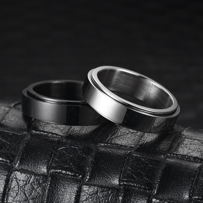 Moon Phase Fidget Spinner Ring