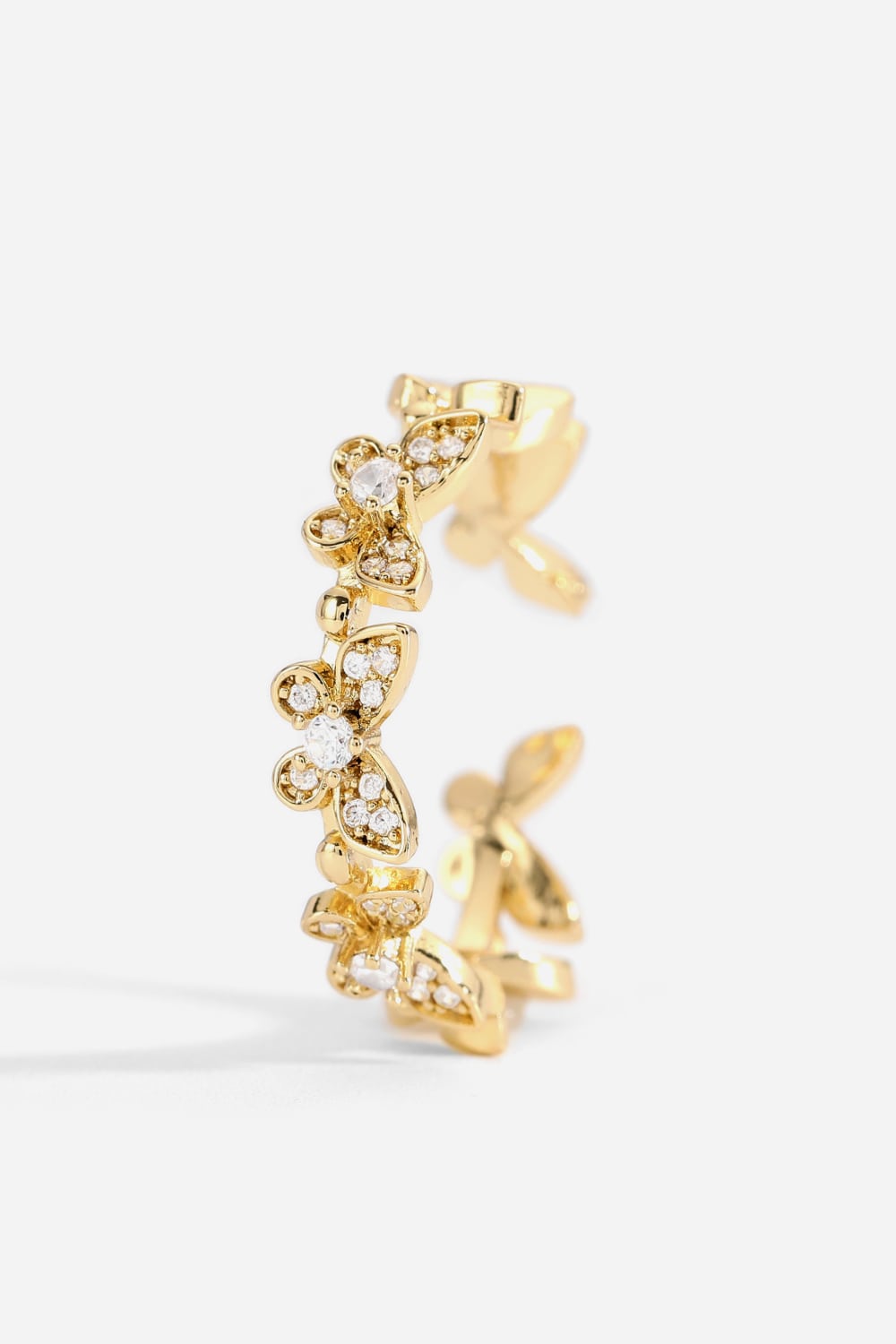 Gold Butterfly Ring Adjustable