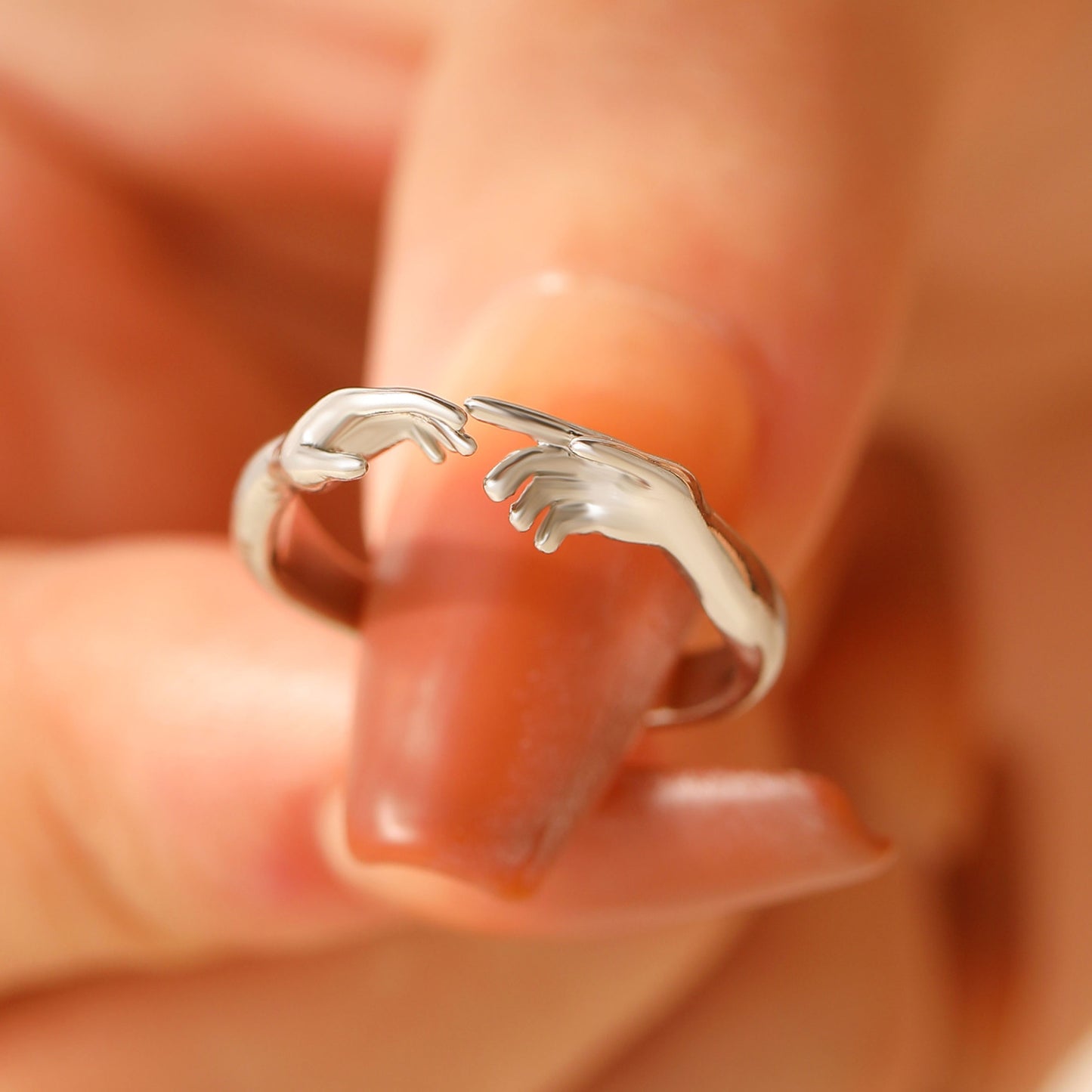 The Creation Of Adam Hands Ring