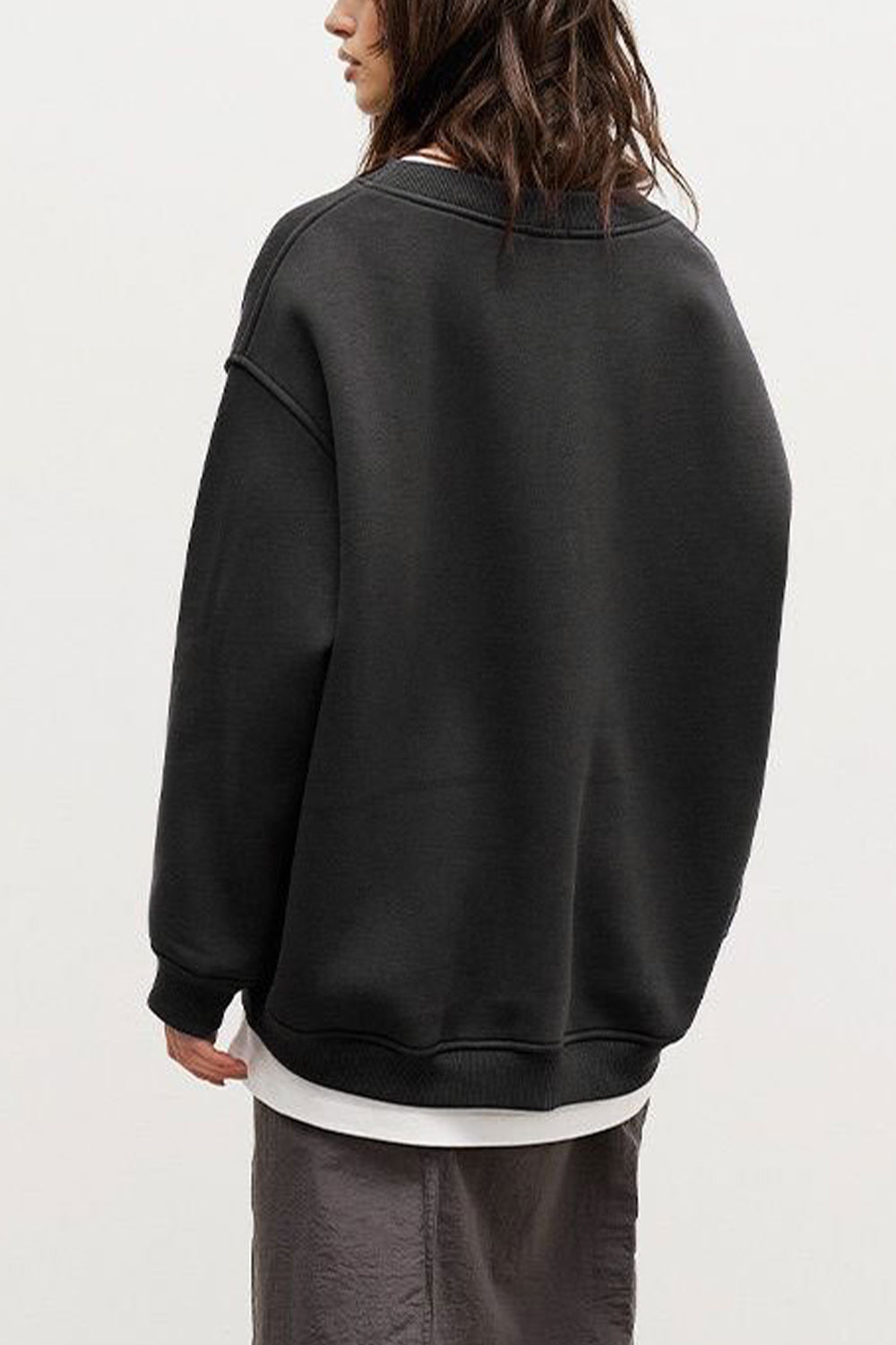 Oversized Round Neck Sweatshirt