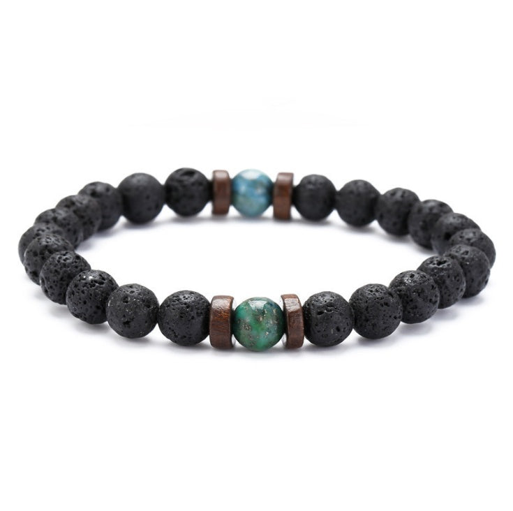 Black Volcanic Natural Stone Bracelet