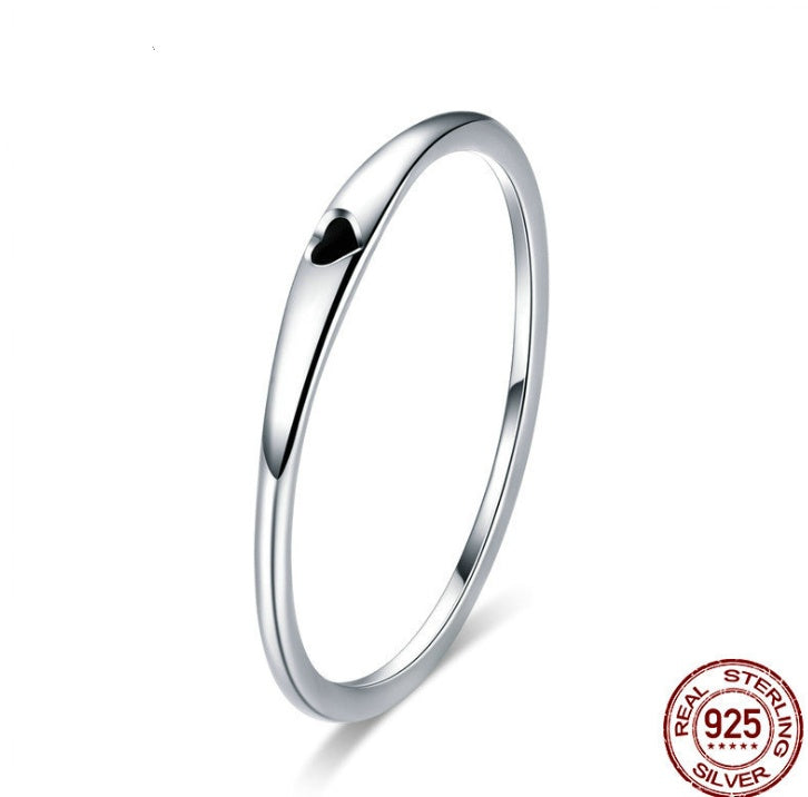 Dainty Silver Heart Ring