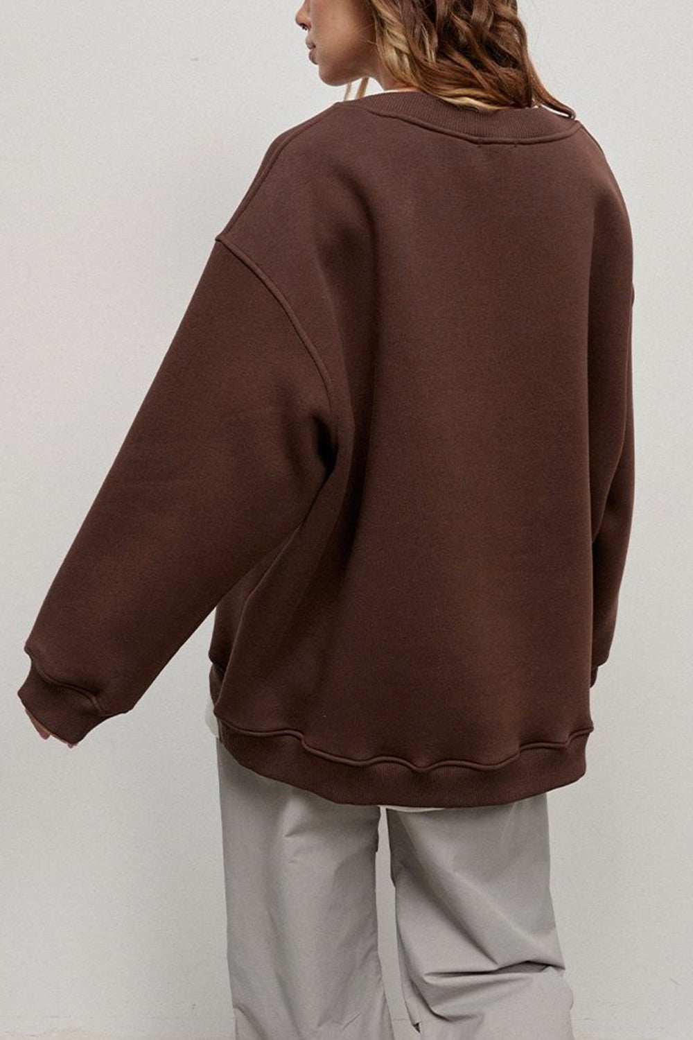 Oversized Round Neck Sweatshirt